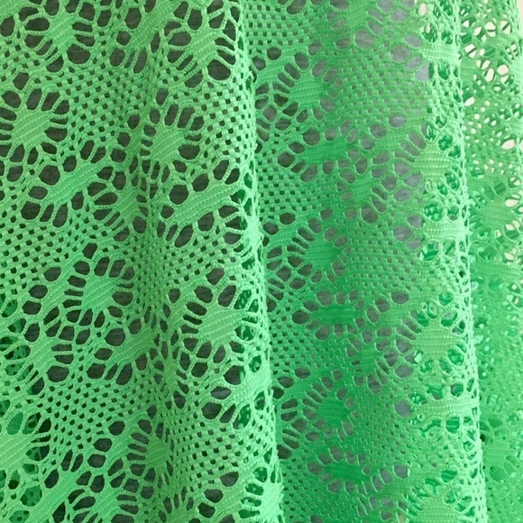 HOTS-Wing Neon Green Swimsuit Coverup Dress - Picture 3 of 7